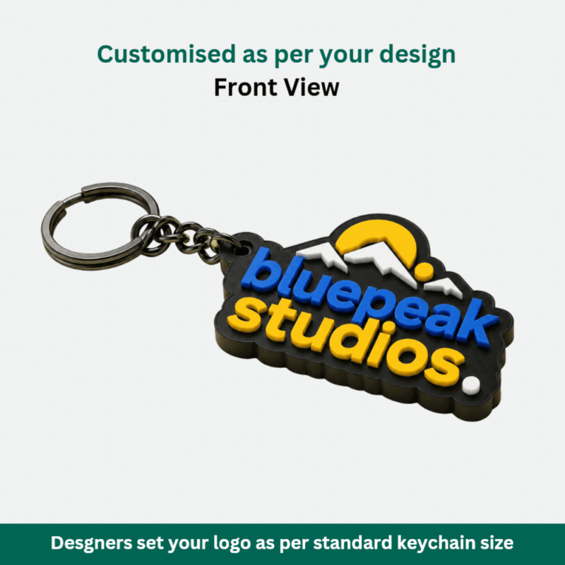 Custom Logo Keychains — printed by MyJugaadu